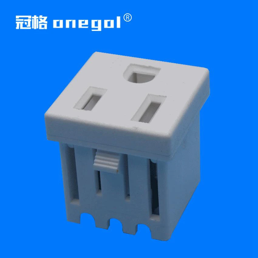 BS-U15-14B-W 15A125VAC TR Power socket American standard three-plug PDU Security and protection socket - Цвет: BS-U15-14B-W