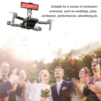 

Drone Accessory Graphic Display Wedding Party Easy Install ABS DIY Advertising LED Screen Board Lightweight For DJI Mavic Mini