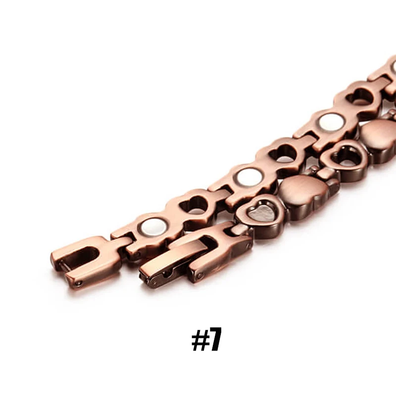 Vintage Copper Magnetic Bracelets For Women Pain Relief Pure Copper Adjustable Bio Energy Blood Pressure Accessory Bracelet