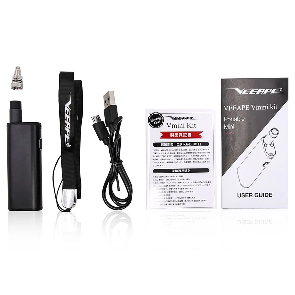 Original Portable Veeape Vmini Vape Kit 420mAh 1.5ohm with 1ml CBD tank sealed liquid injection system with VS Smoke Nano kit (1)