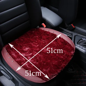 

Universal Plush Car Seat Cover Winter Warm Rabbit Hair Fur Seat Cushion for Car Front Seat Protector Pad Automobiles Accessories