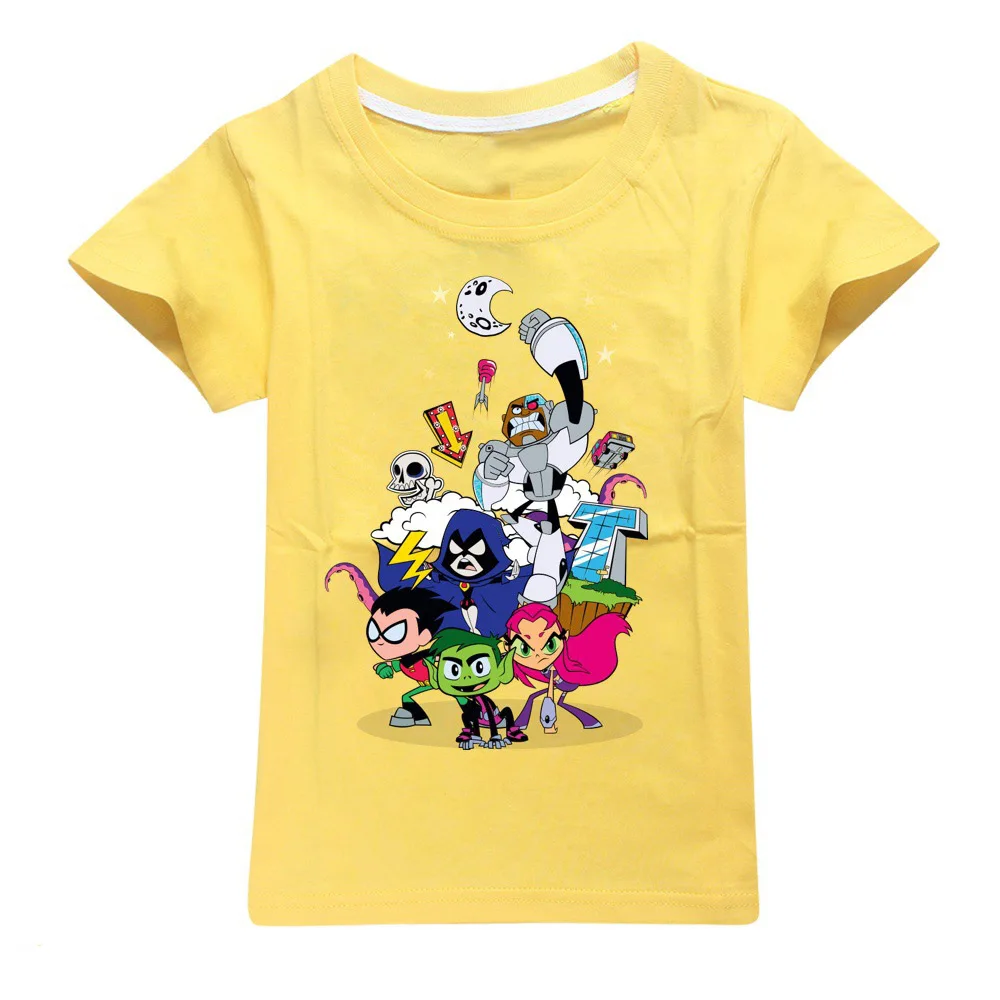 Teens Titan GO Boys' Hoodie T shirt Kids Cotton Clothes 2-13 age Children Hooded Sweatshirt Outwear Girls Pullover T-shirts - Color: 003