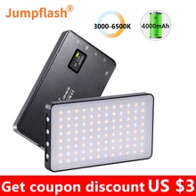 Jumpflash 6500K Mini LED Video Fill Light With 96PCS LEDs Cold Shoe Mount For Camera Phone Selfie Vlog Photography Lighting