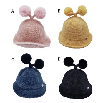 

Autumn Winter Baby Hat Warm Solid Kids Boys Girls Children Outdoor Bucket Hat Winter Child Beach Sun Cap