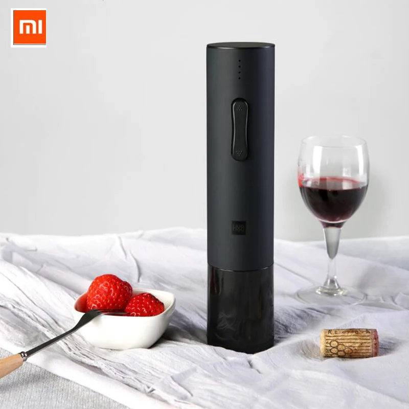 

Original Xiaomi Automatic Red Wine Bottle/Wine Stopper Electric Corkscrew Foil Cutter Cork Out Tool for Xiaomi Smart Home KitsD5