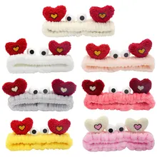 

Embroidered Crab Headband Japanese Style Fashionable Face Wash Love Hair Band Cute Sweet Popular Plush Hair Accessories