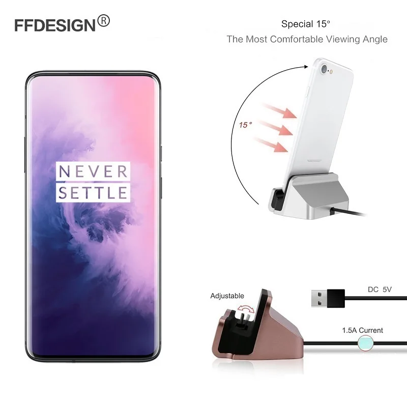 Зарядная док станция 2 в 1 зарядное устройство с USB кабелем для One Plus Oneplus 7 Т Pro 6 т 3