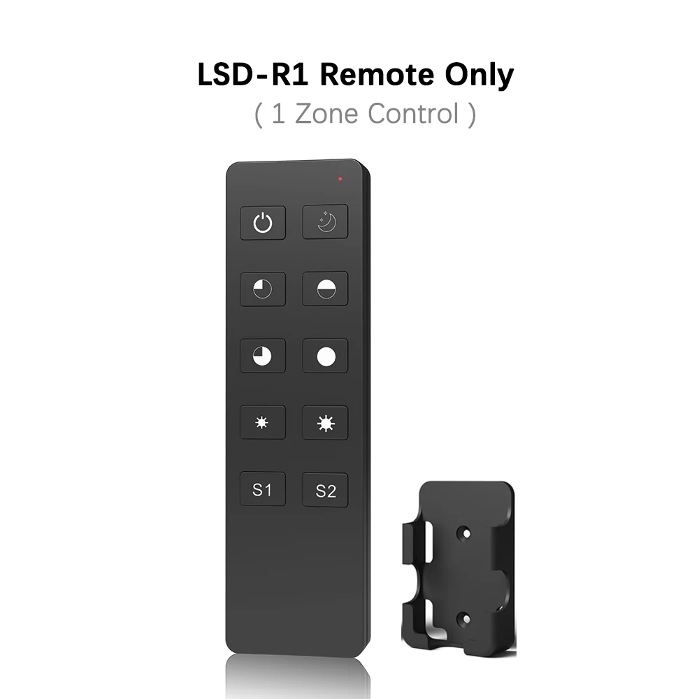 LSD-R1 Remote Only Светодиодный диммер переключатель 12V 24V 15A PWM 2,4 г светодиодный сенсорный RF Беспроводной дистанционный умный Wi-Fi диммер контроллер для одного Цвет Светодиодные ленты - Цвет: LSD-R1 Remote Only