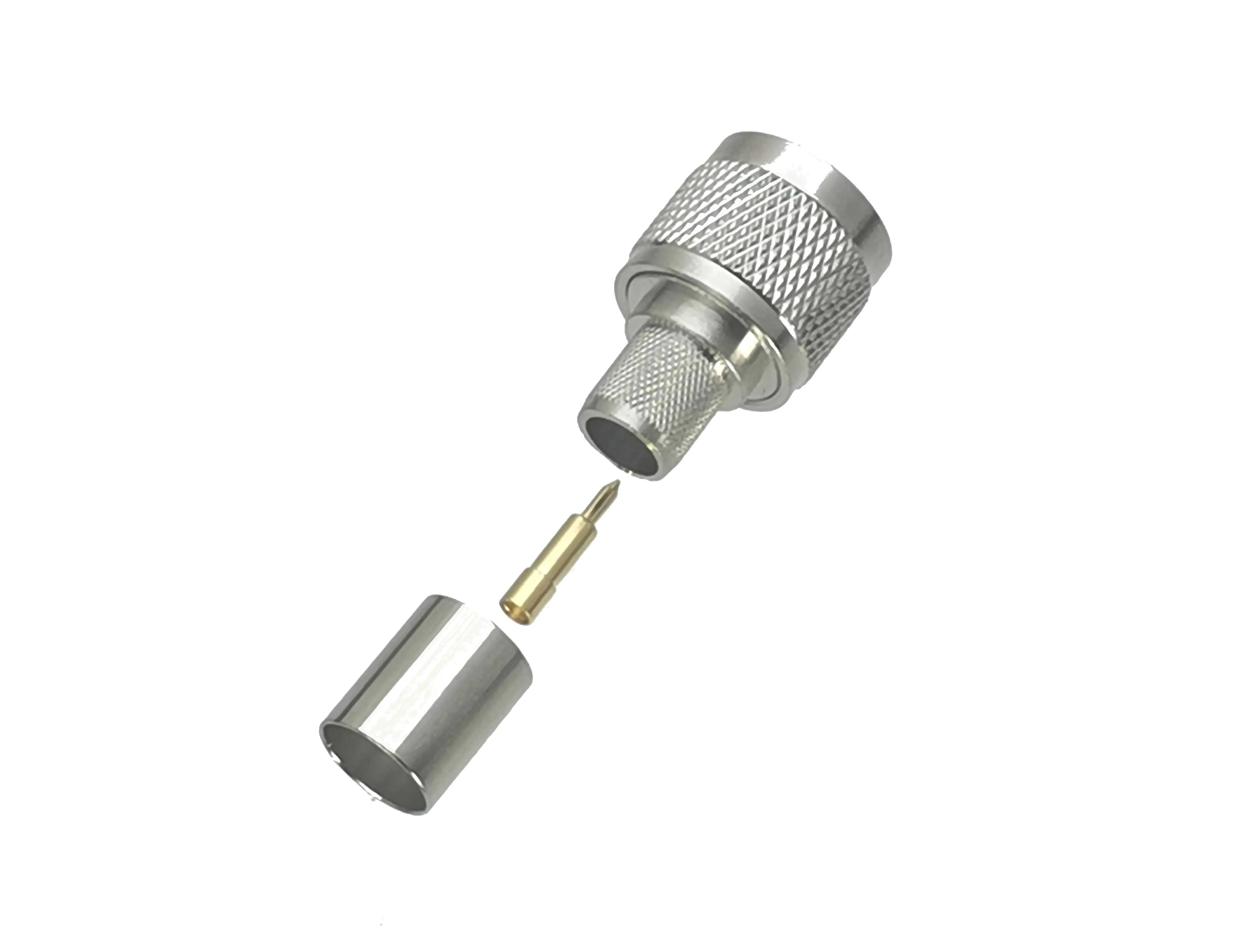 커넥터 N 수 플러그 크림프 케이블 RF 어댑터, 동축, 고품질, RG8, LMR400, 1 개