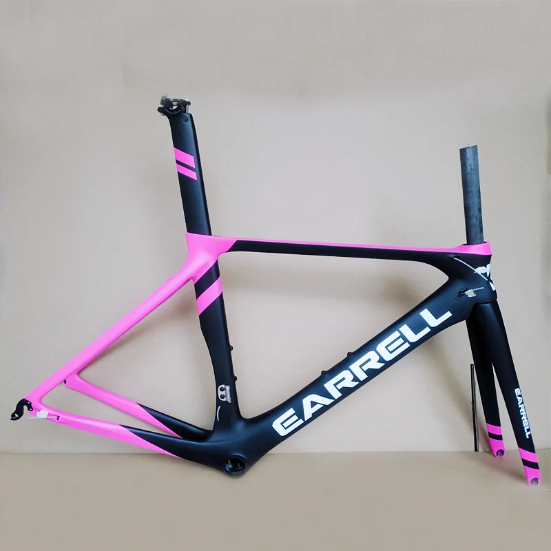 

Last 700C Carbon Road Bike Frame UD BSA Bicycle Carbon Frame Road Di2 And Mechanism 50 53 56cm Frameset 1-1/8" 1-1/2" Bicycle