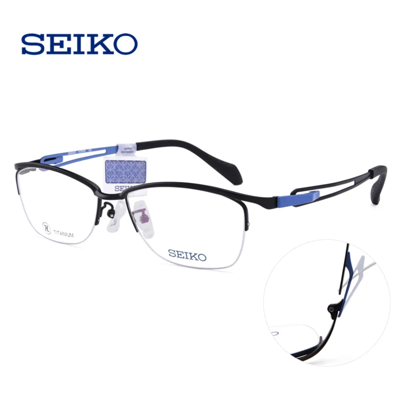 SEIKO оптические очки оправа мужские титановые мужские очки оправы для очков близорукость мультифокальный титановый рецепт очки HZ3606