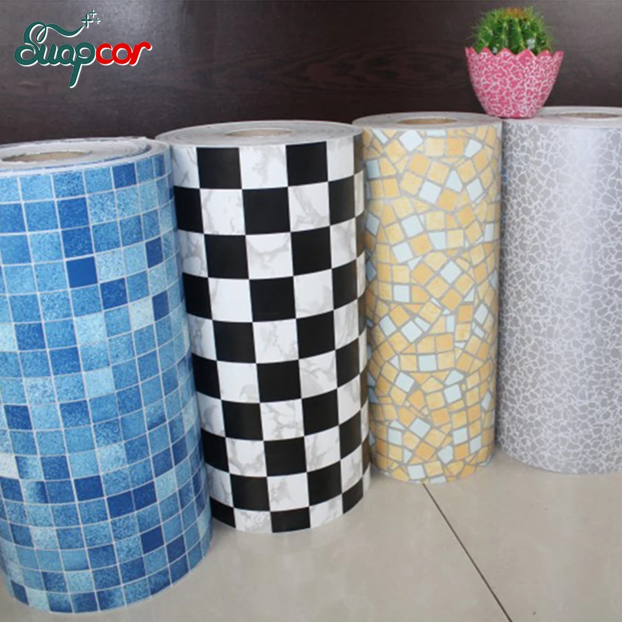 azulejos decorativos para pared de bano autoadhesivo impermeable en material de vinilo pvc de estilo mosaico antiaceite pegatinas de papel tapiz