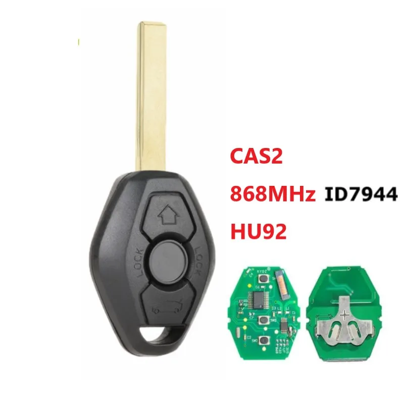 Дистанционный ключ с 3 кнопками 315 МГц 433 868 чип ID7944 для BMW CAS2 5 серий E46 E60 E83 E53 E36 E38 E39
