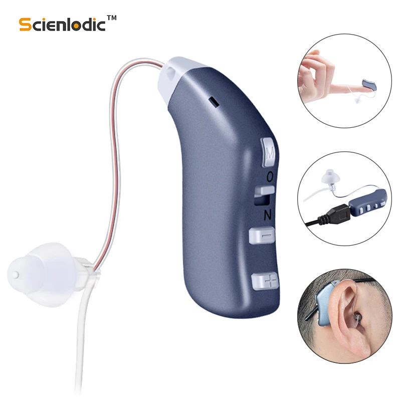 Digital Hearing Aids Rechargeable Audifonos Sound Amplifier Professional Aid BTE Device for Deafness | Красота и здоровье