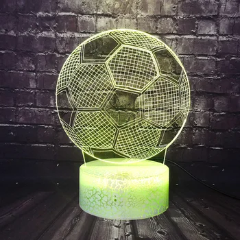 

Smart Sensor Lava Sporting Lover Football Night Light Series LED 7 Color Safe Of Baby Table Lamp Holiday Boy Fans Kid Xmas Toy