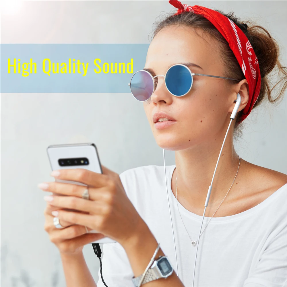 Type C to 3 5mm Headphone Jack Audio Adapter w DAC Digital Converter for Samsung Note 10 Pixel OnePlus Xiaomi iPad Pro MacBook