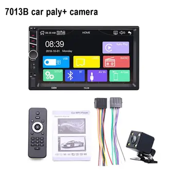 

Car 7 Inch 2 Din Touch Screen Multi-media MP5 Player Stereo FM Radio Bluetooth WIN-CE Steering Wheel Control Camera MP5 Player