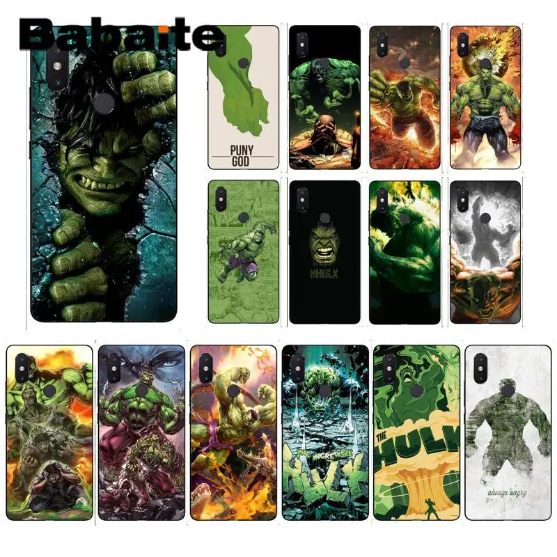 

Babaite the hulk marvel superheroes Pattern Phone Case For xiaomi 6 MIX2 note3 redmiK20 7 xiaomi 8 SE red minote4 4X note5 5A