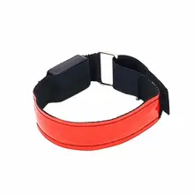 Светодиодный ремешок с повязкой на руку, светящийся ремешок для бега, велоспорта, пробежек, 4 шт.#3N14