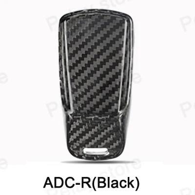 ADC-R(Black) Для Audi A6L Q5 A3 A4 B6 B7 B8 C6 A7 A8 R8 A1 A4L A5 Q7(ТТС) A6 из углеродного волокна с держателем для стайлинга автомобилей защитный чехол ключа автомобиля - Название цвета: ADC-R(Black)