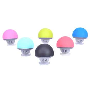 

Mini Wireless Bluetooth Speaker MP3 Music Player with Mic Waterproof Portable Stereo Bluetooth Mushroom Speaker For Phone PC