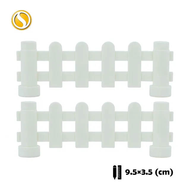 Big Building Block City Farm Architecture Accessories Fence Pillar Bridge Ladder Compatible Big Brick DIY Toys For Children Gift White fence