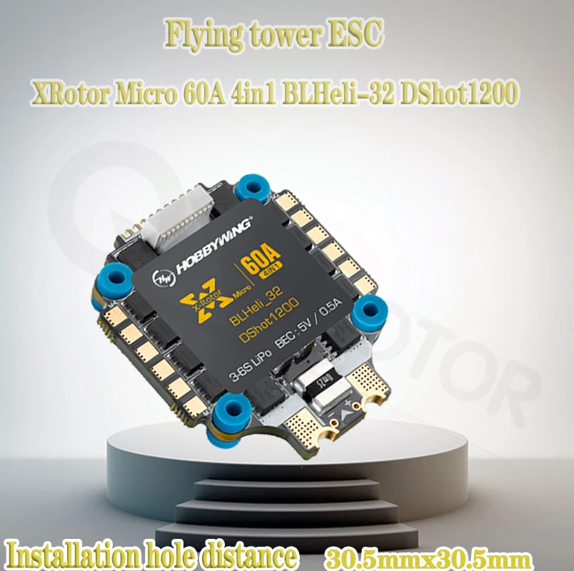 Original Hobbywing XRotor Micro 40A 60A 4in1 BLHeli-32 DShot1200 for FPV Racing Quadcopter | Игрушки и хобби