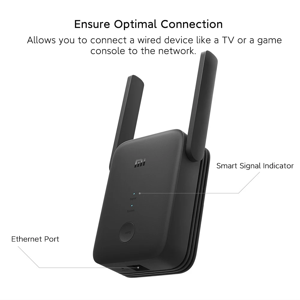 Xiaomi mi Roteador Extensor de Alcance Wifi Ac1200 Amplificador de Porta Ethernet de 1200 Mbps de 24 Ghz e Ghz Roteador de Sinal Wifi Roteadores sem fio - Imagem 4