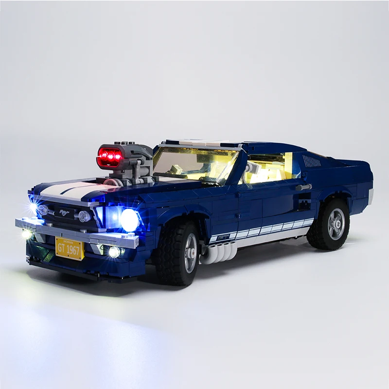 Lepinblocks 21047 Ford Mustang Technic Car 1471 шт. Набор строительных блоков 10265 игрушки для детей подарок King Bricks Creator Expert
