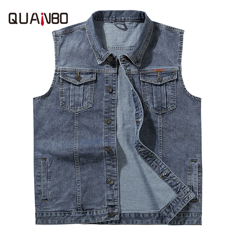 5xl denim vest