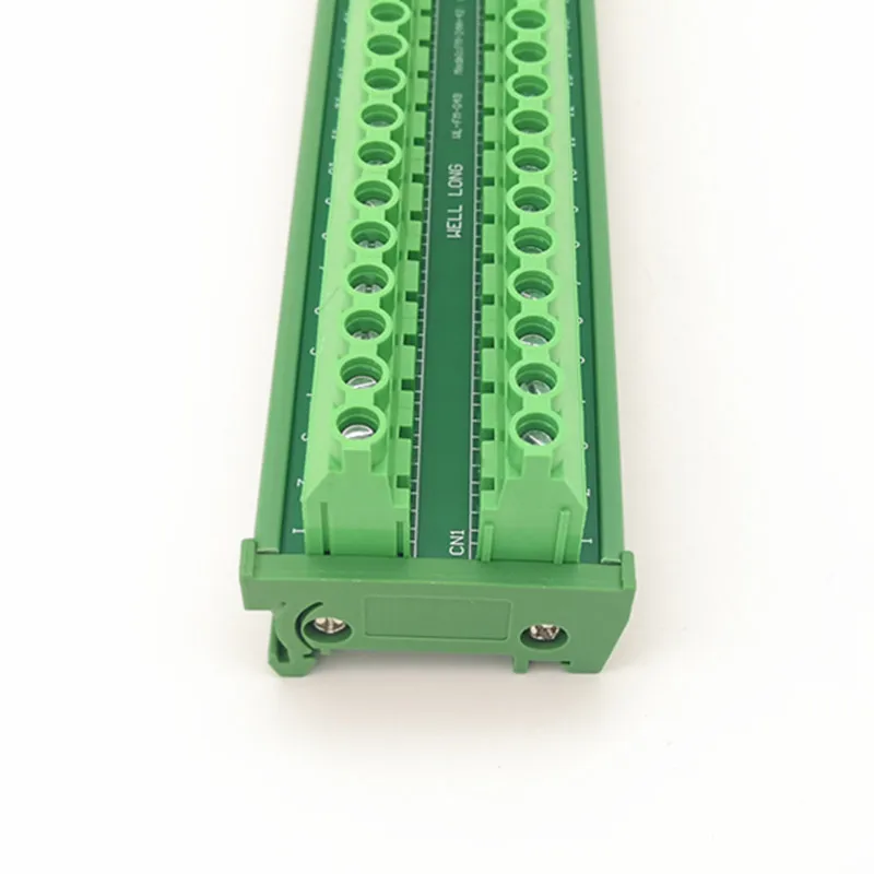 DIN рейка крепление 30A/300V 24 позиций Клеммная колодка модуль распределения
