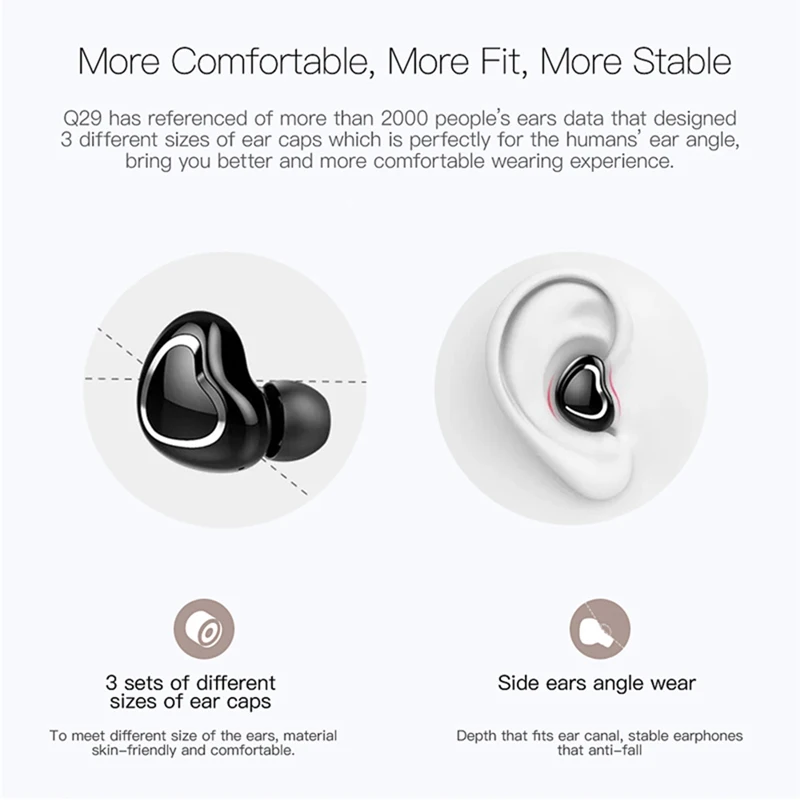 TWS 7 беспроводные наушники в форме сердца Bluetooth с микрофоном спортивные для iPhone