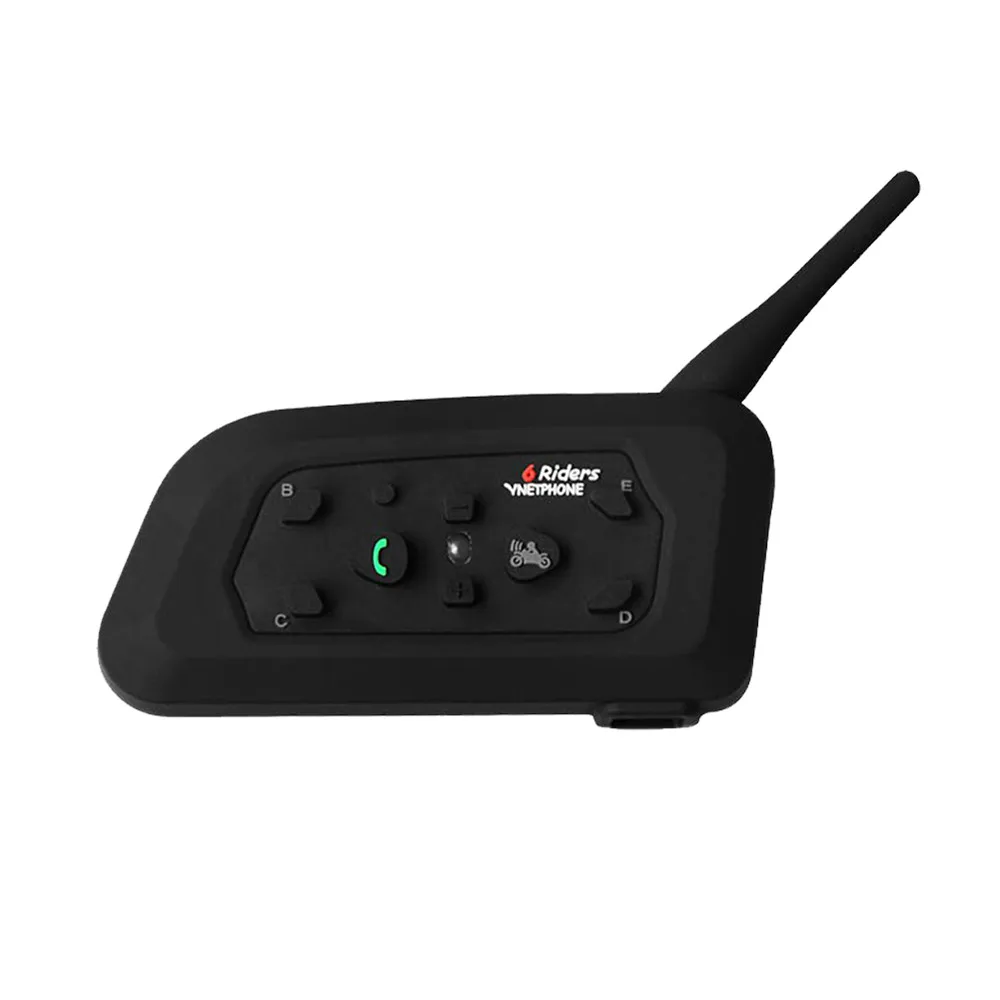 V6 мотоцикл Bluetooth 3,0 1200 м шлем домофон полный дуплекс для 6 гонщиков BT беспроводной Motocicleta переговорные гарнитуры