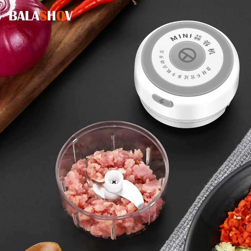 Электрическая мини-миксер для продуктов кухонный измельчитель чеснока мяса