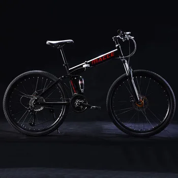 

26 Inch Folding Mountain Bicycle 21 Speed Double Shock Absorption Off-Road Variable Speed Adult Student One-Wheeled Bike