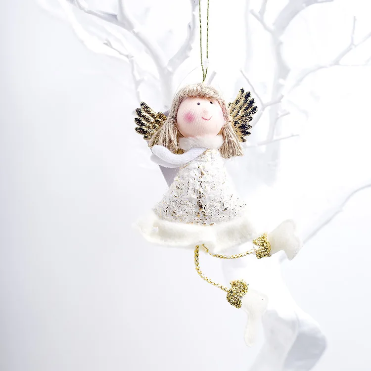Год Рождество милые плюшевые куклы-Ангелы Рождественская елка украшения Рождественские украшения для дома Noel рождественские подарки для детей игрушки - Цвет: 43