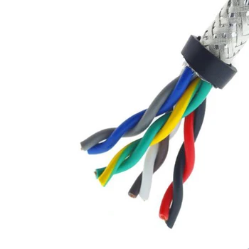 

Pure copper RS485 communication line 4 core twisted pair shielded wire RVSP 0.2 square 24AWG 100m DHL Oxygen-free copper cable