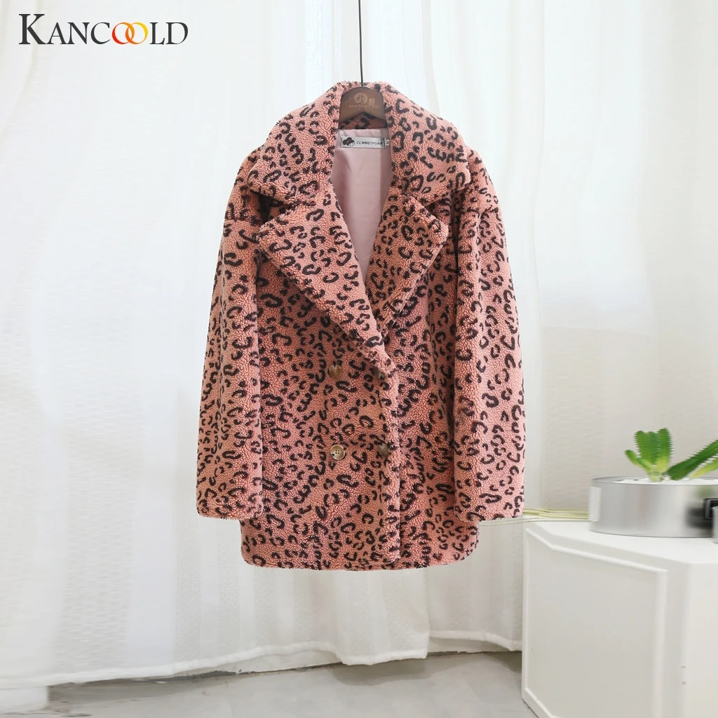 KANCOOLD пальто WILD CHICKA осень-зима Леопардовый принт свободная ветровка ягненка модные новые пальто и куртки для женщин 2019Sep6