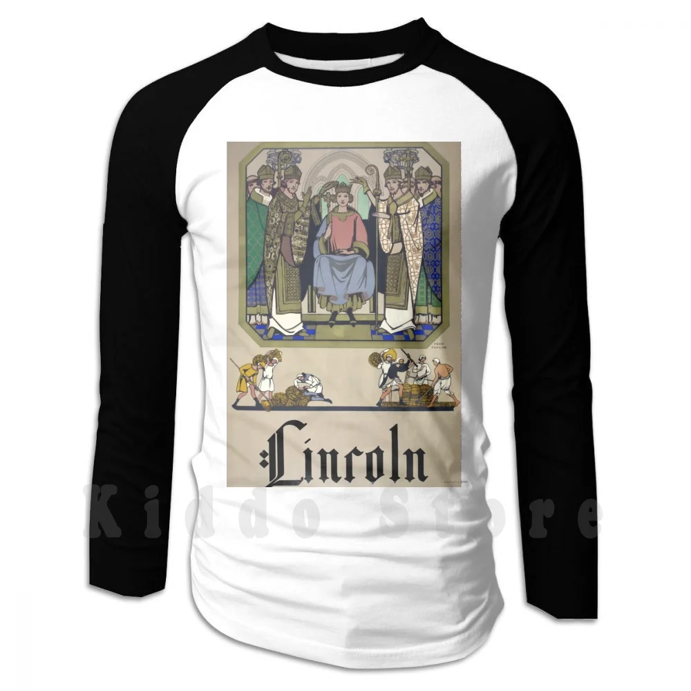 

Lincoln Vintage Travel Poster hoodies long sleeve Uk Lincoln United Kingdom Grande Bretagne England Tourism