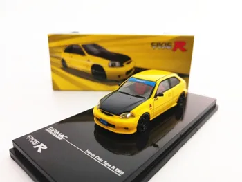 

Tarmac Works 1/64 Honda Civic Type R EK9 Yellow / Black car model
