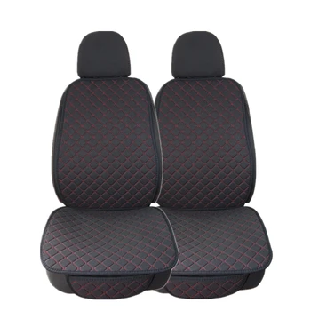 

2PCS Front Car Seat Cover Protector Auto Flax Front Back Backrest Seat Cushion Pad for Auto Automotive Interior Truck Suv or Van