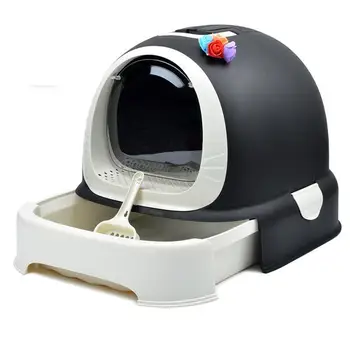 

Cat Sandpot Splash-proof Fully-enclosed Cat Sandpot Extra Large Deodorizing And Odor-proof Cat Toilet Cat Sandpot Cat Produc