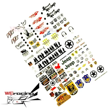 

Sticker Car Shell 42*30 Simulated Paster Personality Decorative Applique Parts for RC 1/10 Model Car Climbing Buggy Big FeetS123
