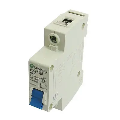 DZ47-63 C63 63A 230/400VAC 4500A отключающая способность 1 палки автомат защити цепи