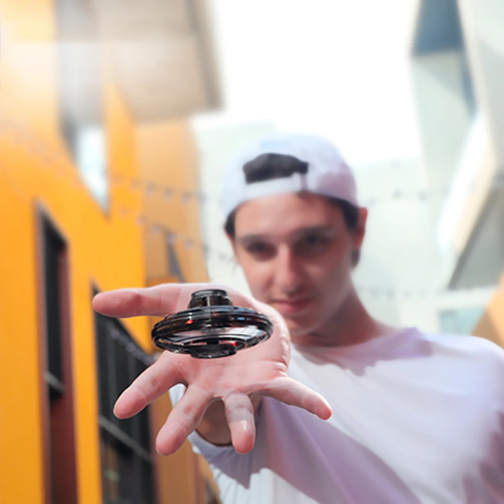 1/2 шт Flynova Летающий Спиннер тарелка светодиодный Дрон пальчиковые игры антистрессовая игрушка Интерактивная flynova Летающий Спиннер игрушки подарок для детей