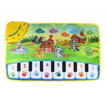 

Kids Informative Educational Musical Toys Innovative Musical Kid Piano Play Mat with Lovely Animal Pattern
