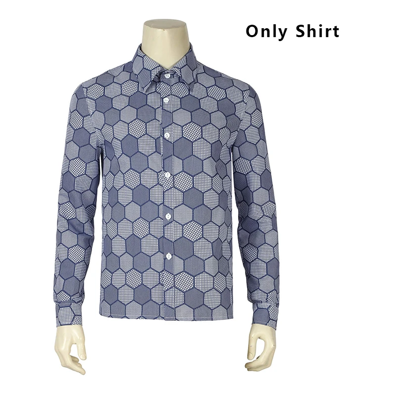 Only Shirt DC Темный рыцарь: возвращение костюм Джокера Косплей Бэтмен жилет с маской футболка костюм пальто Блейзер взрослый Хит Леджер Хэллоуин на заказ - Цвет: Only Shirt