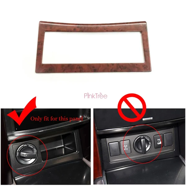 Для Toyota Land Cruiser 150 Prado LC150 FJ150 2010- внутренняя деревянная крышка пакет автомобиль внедорожник Стайлинг украшения аксессуары - Цвет: Fourwheel drive