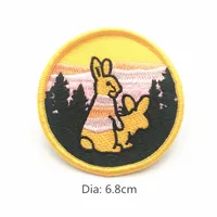 Buy Embroidery Patches For Clothing Camp Iron On Patch Punk Applique Clothes Stickers Van Gogh Star Night Mountain Wave Stripes Online - Image 5