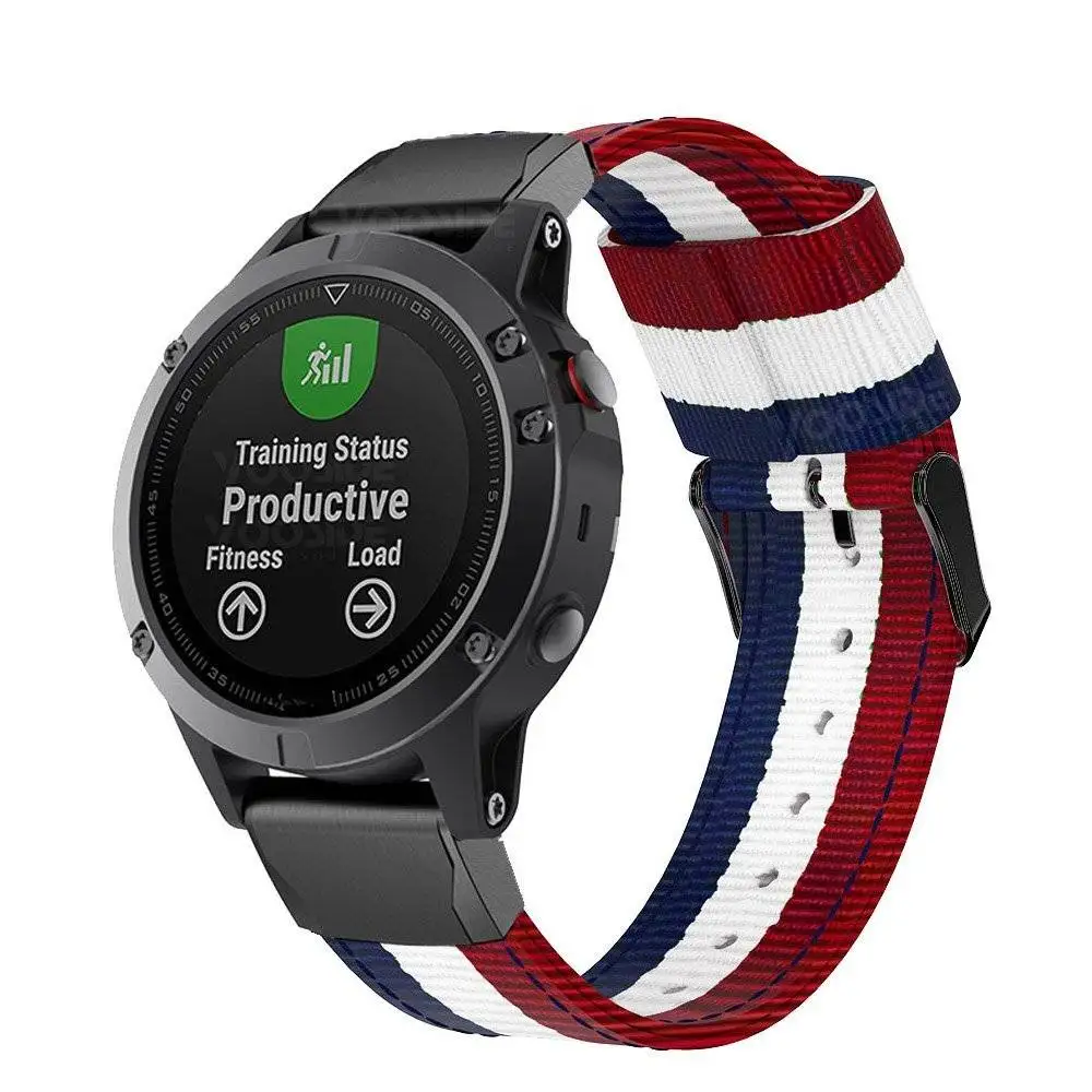 Браслет YOOSIDE Fenix 6 22 мм быстросъемный плетеный нейлоновый ремешок для наручных
